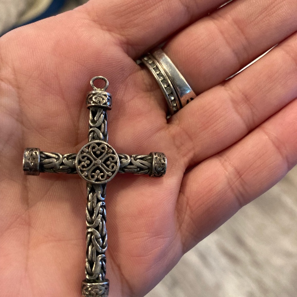 Sterling silver Celtic cross pendant